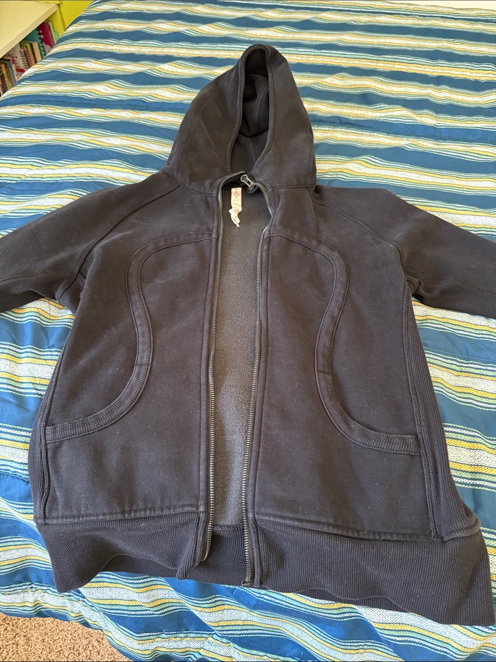 lululemon athletica Black Full‑Zip Hooded Sweatshirt